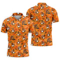 Turkey Golf Cart Thanksgiving Golf Shirt, Mens Golf Clothing, Funny Mens Golf Shirts