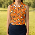 Turkey Golf Cart Thanksgiving Golf Shirt, Golf Shirts For Women, Womens Golf Clothing