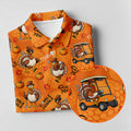 Turkey Golf Cart Thanksgiving Golf Shirt, Golf Shirts For Women, Womens Golf Clothing