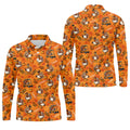 Turkey Golf Cart Thanksgiving Golf Shirt, Mens Golf Clothing, Funny Mens Golf Shirts