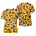 Yellow Turkey Leaves Thanksgiving Golf Shirt, Ladies Golf Shirts, Womens Golf Apparel