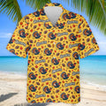 Yellow Turkey Leaves Thanksgiving Golf Shirt, Funny Mens Golf Shirts, Mens Golf Polo