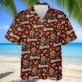 Brown Turkey Football Thanksgiving Golf Shirt, Golf Polo For Men, Golf Gifts For Men