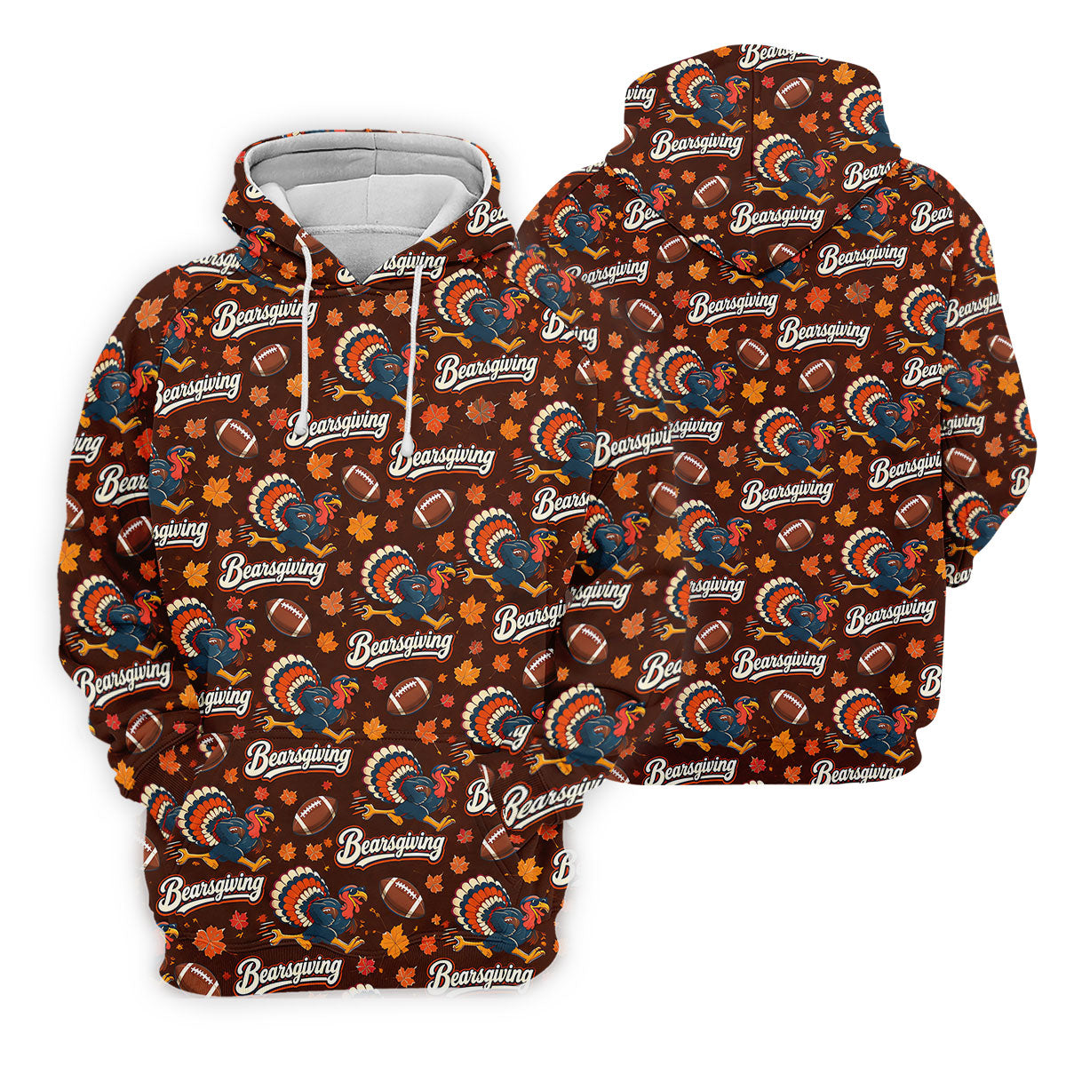 Brown Turkey Football Thanksgiving Golf Shirt, Womens Golf Tops, Golf Gifts For Women