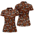 Brown Turkey Football Thanksgiving Golf Shirt, Womens Golf Tops, Golf Gifts For Women