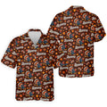 Brown Turkey Football Thanksgiving Golf Shirt, Golf Polo For Men, Golf Gifts For Men
