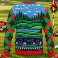 Who's Your Caddy Santa Ugly Christmas Sweater, Christmas Golf Gift, Funny Xmas Gift - View 2