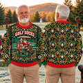 Golf Sucks Santa Cart Ugly Christmas Sweater, Ugly Sweater Party, Christmas Golf Gift - View 4
