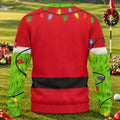 Green Furry Santa Suit Ugly Christmas Sweater, Ugly Sweater Party, Christmas Gifts - View 2