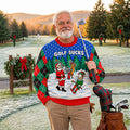 Golf Sucks Santa Ugly Christmas Sweater, Ugly Sweater Party, Funny Christmas Outfit - View 3