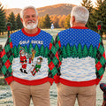 Golf Sucks Santa Ugly Christmas Sweater, Ugly Sweater Party, Funny Christmas Outfit - View 4