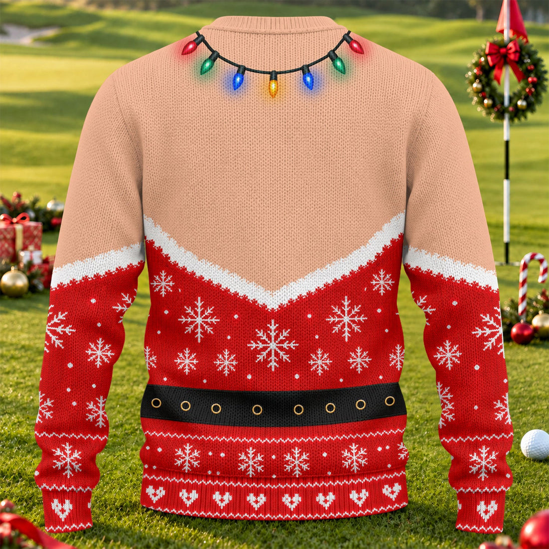 Funny Bikini Lights Ugly Christmas Sweater, Funny Christmas Outfit, Christmas Gifts - View 1