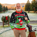 Stop Looking At My Putt Ugly Christmas Sweater, Christmas Golf Gift, Christmas Gifts - View 3