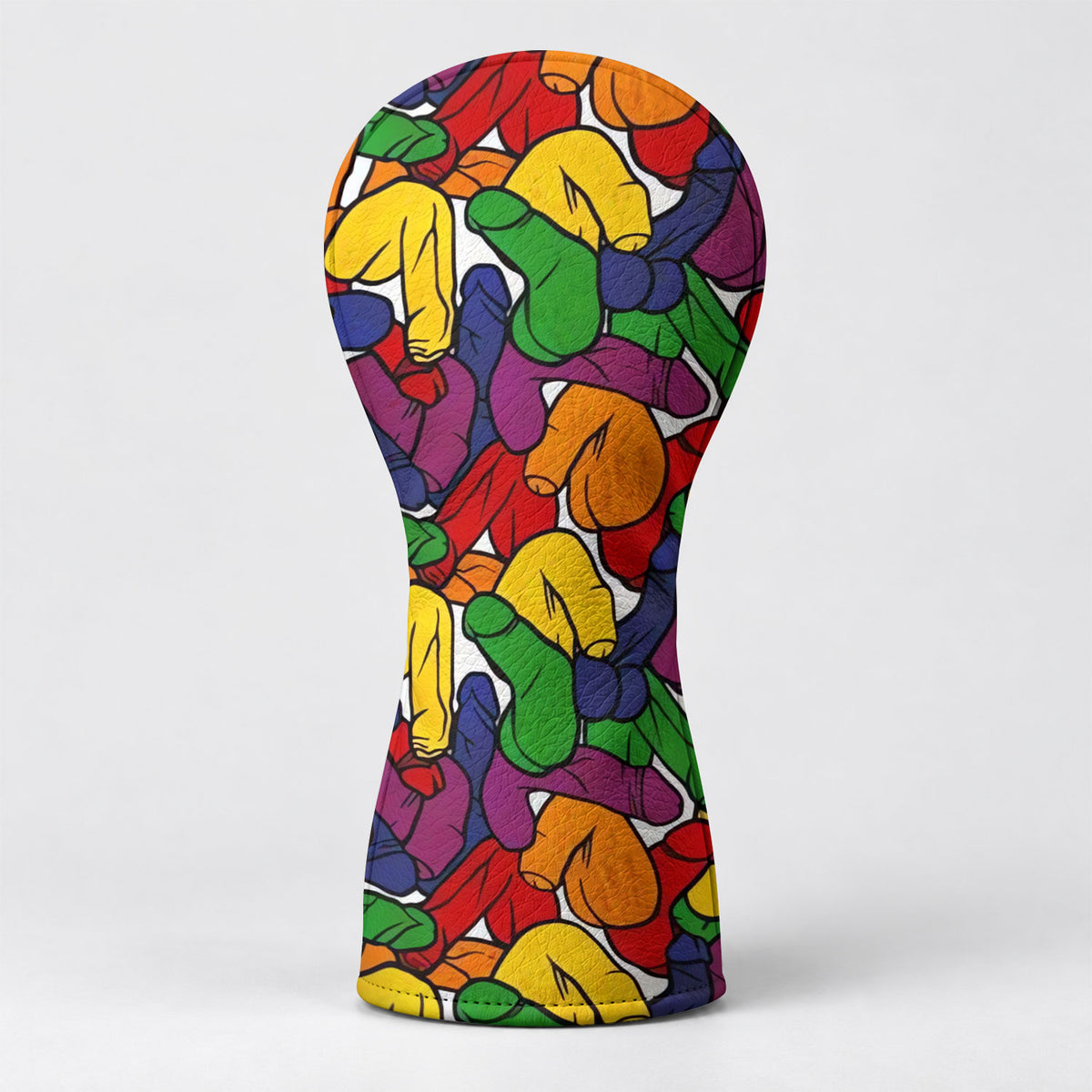 LGBTQ Pride Colors Adult Humor Golf Headcover, Golf Club Head Covers, Fun Golf Gift