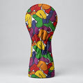LGBTQ Pride Colors Adult Humor Golf Headcover, Golf Club Head Covers, Fun Golf Gift