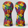 LGBTQ Pride Colors Adult Humor Golf Headcover, Golf Club Head Covers, Fun Golf Gift