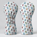 Christmas Characters Golf Pose Pattern Golf Head Cover, Golf Club Covers, Golfer Gift