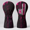 Back The Pink American Flag Breast Cancer Headcover, Cancer Awareness Gift, Golf Gift