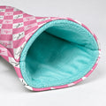 Pink Argyle Breast Cancer Ribbon Golf Headcover, Cancer Awareness Gift, Gift For Her