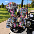 Cancer Sucks In Every Color Black Ribbon Golf Head Cover, Fun Golf Gift, Driver Cover