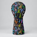 Cancer Sucks In Every Color Bold Ribbons Golf Headcover, Driver Headcover, Golf Gift