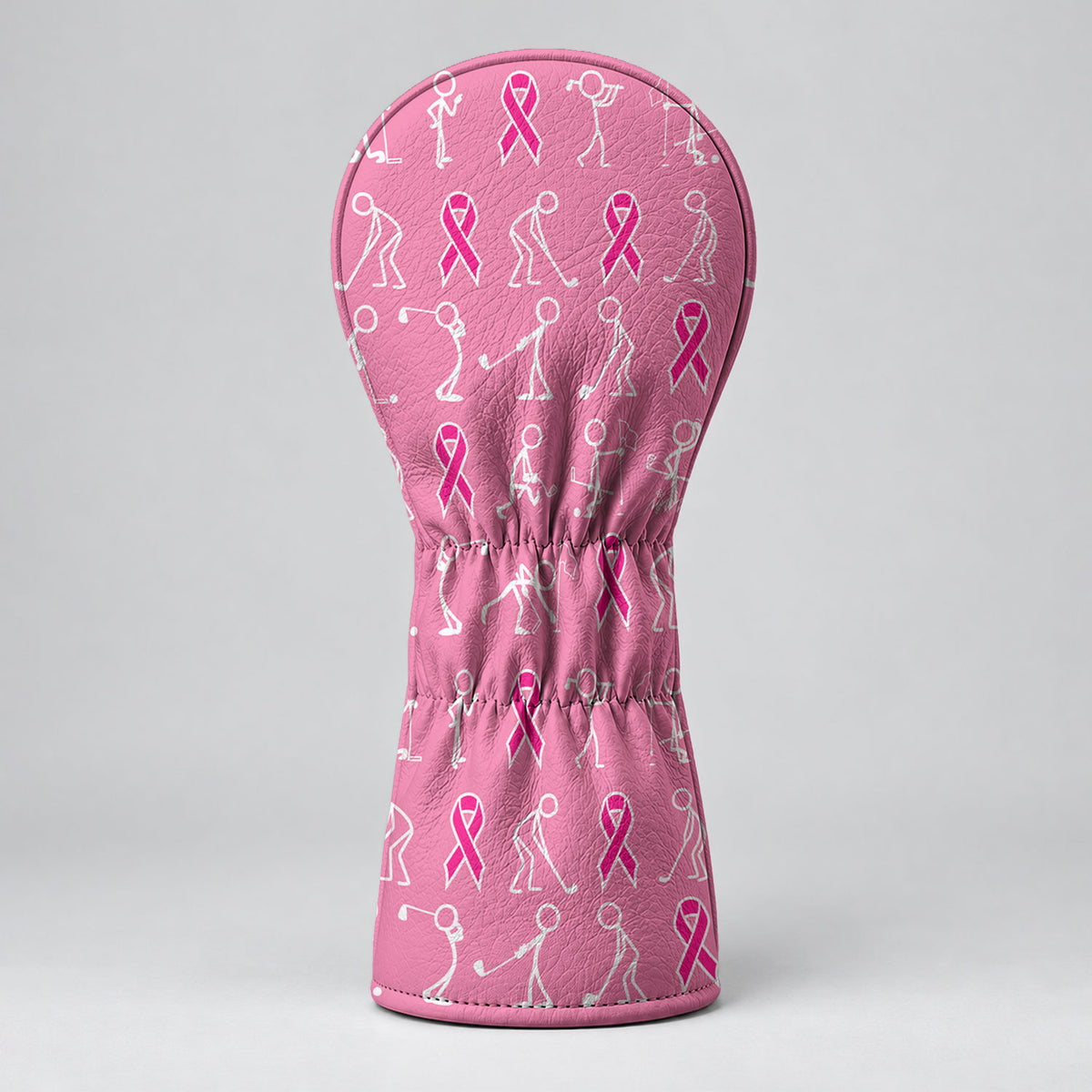 Stick Figure Golfer Breast Cancer Pink Golf Head Cover, Golf Gift Ideas, Gift For Him