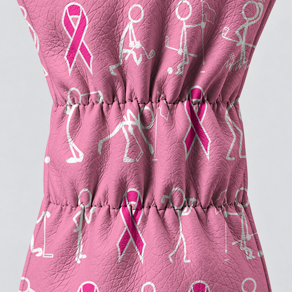 Stick Figure Golfer Breast Cancer Pink Golf Head Cover, Golf Gift Ideas, Gift For Him