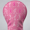 Stick Figure Golfer Breast Cancer Pink Golf Head Cover, Golf Gift Ideas, Gift For Him