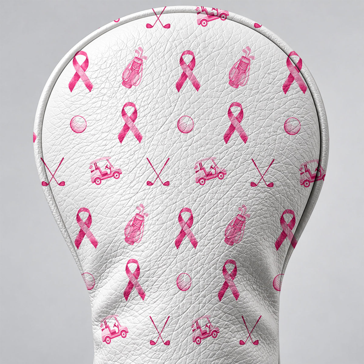 Pink Ribbon Breast Cancer Awareness Golf Head Cover, Ladies Golf Gift, Gift For Her