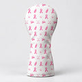 Pink Ribbon Breast Cancer Awareness Golf Head Cover, Ladies Golf Gift, Gift For Her