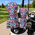 Funny Donut Adult Humor Blue And Pink Golf Head Cover, Gift For Golfers, Golfer Gift