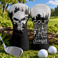 Golf Saved Me From Being A Porn Star Skull Headcover, Fun Golf Gift, Driver Headcover