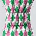 Green Pink Argyle Golf Head Cover, Golf Accessories For Women, Cute Golf Head Cover