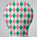 Green Pink Argyle Golf Head Cover, Golf Accessories For Women, Cute Golf Head Cover