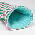 Green Pink Argyle Golf Head Cover, Golf Accessories For Women, Cute Golf Head Cover