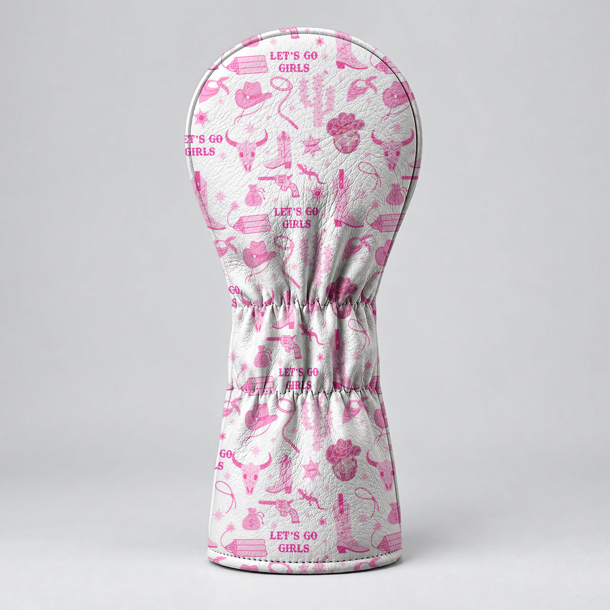 Let's Go Girls Pink Cowgirl Golf Head Cover, Golf Gifts For Women, Ladies Golf Gift