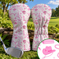 Let's Go Girls Pink Cowgirl Golf Head Cover, Golf Gifts For Women, Ladies Golf Gift