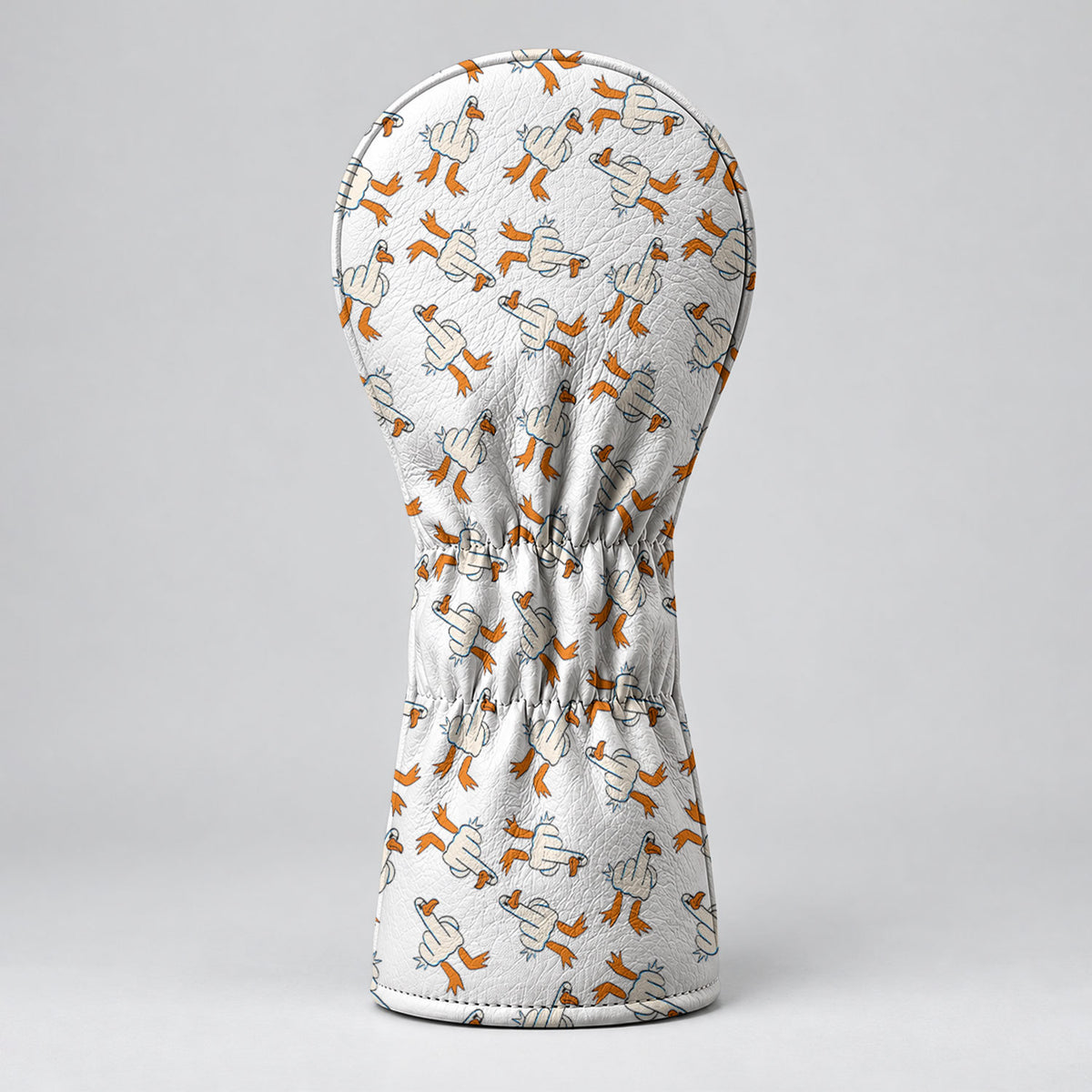 Middle Finger Duck Pattern Funny Golf Head Cover, Driver Headcover, Golf Club Covers