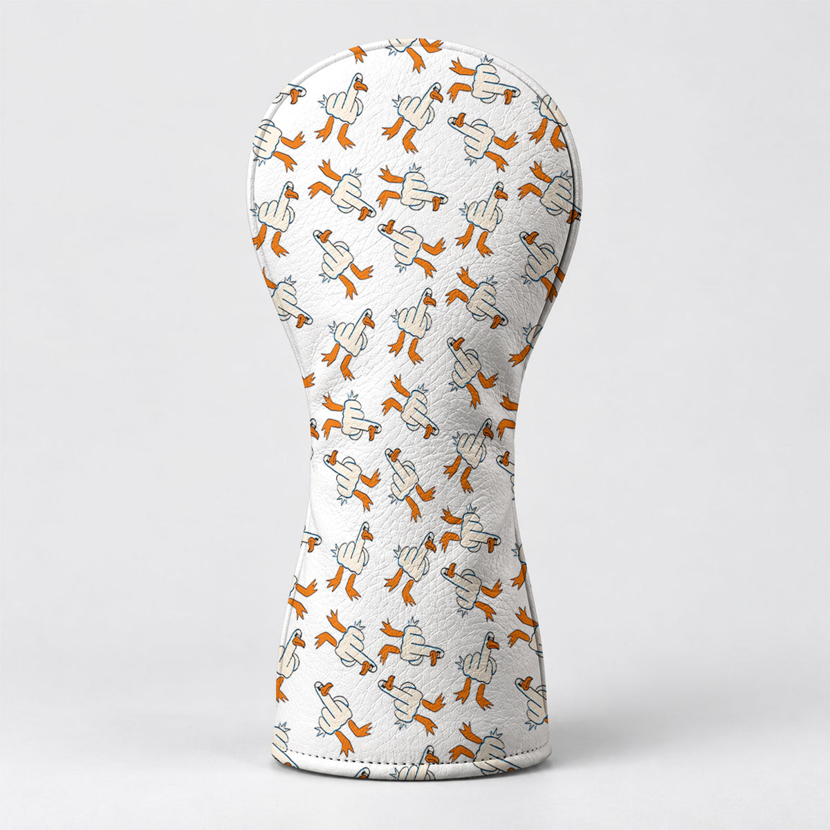 Middle Finger Duck Pattern Funny Golf Head Cover, Driver Headcover, Golf Club Covers