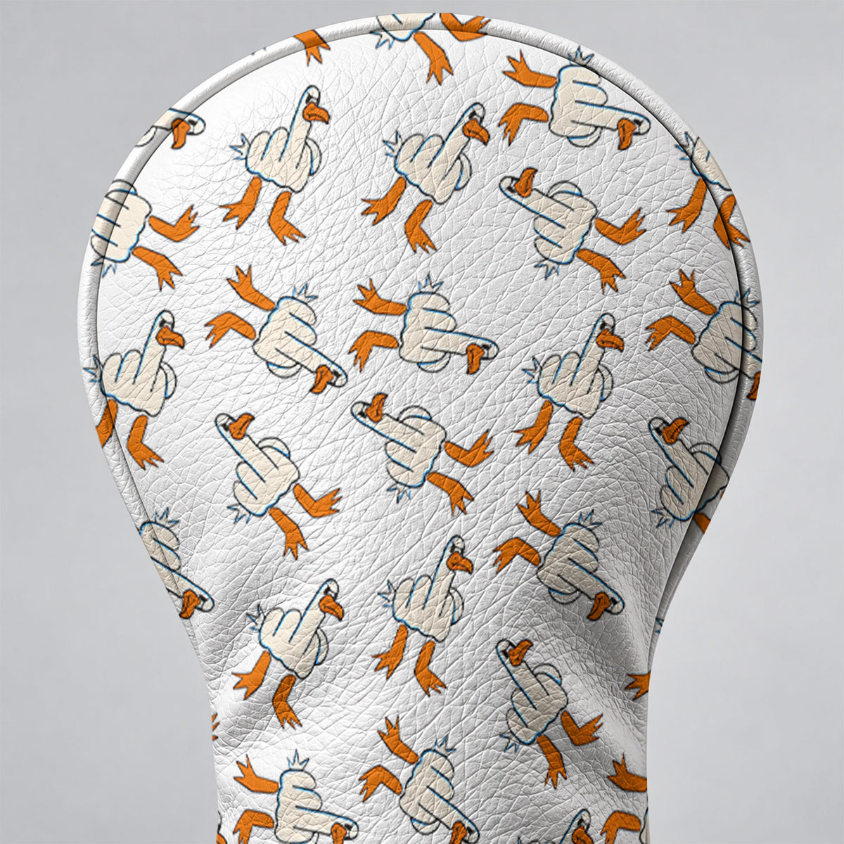 Middle Finger Duck Pattern Funny Golf Head Cover, Driver Headcover, Golf Club Covers