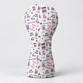 Par Then Bar Flamingo Funny Golf Head Cover, Golf Bag Accessories, Driver Head Cover