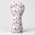 Par Then Bar Pink Flamingo Golf Headcover, Gift For Women Golfers, Ladies Golf Gift