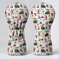 Santa Golf Cart Christmas Pattern Golf Head Cover, Christmas Golf Gift, Driver Cover