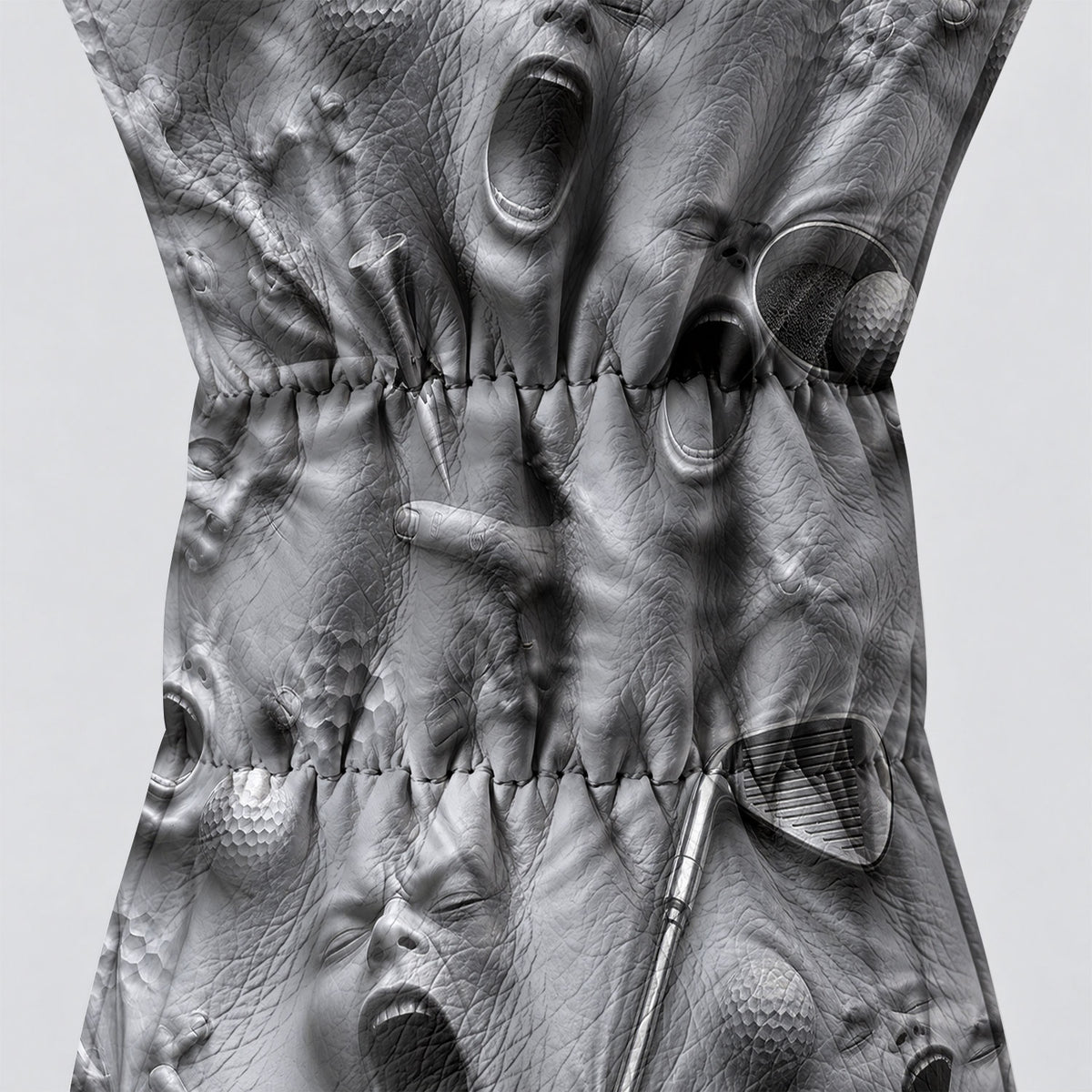 Screaming Face All Over Graphic Golf Head Cover, Golf Gifts For Him, Golf Club Covers