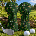 St Patrick's Day Leprechaun Golf Pose Golf Head Cover, Irish Golf Gift, Gift For Him