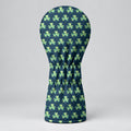 St Patrick's Day Shamrock Golfer Green Golf Headcover, Irish Golf Gift, Driver Cover