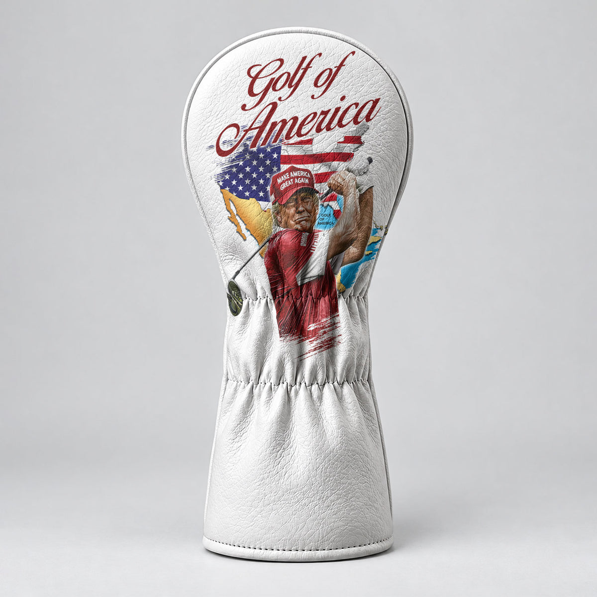 Trump Golf Of America 250th Anniversary Golf Headcover, Golfer Gift, Driver Headcover