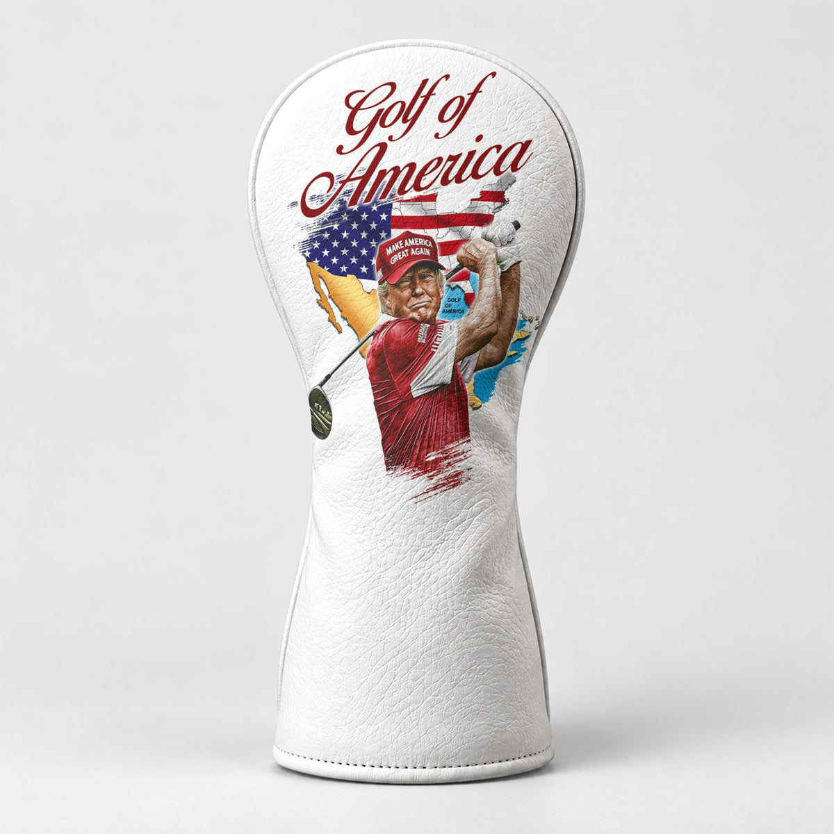 Trump Golf Of America 250th Anniversary Golf Headcover, Golfer Gift, Driver Headcover
