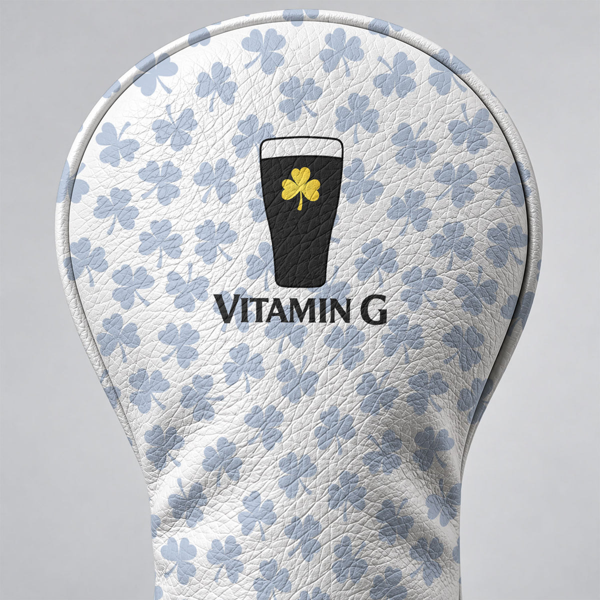 Vitamin G Shamrock Golf And Beer Golf Head Cover, Irish Golf Gift, Gift For Golfers