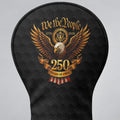 We The People 250 Years Black Gold Eagle Headcover, Patriotic Golf Gift, Driver Cover